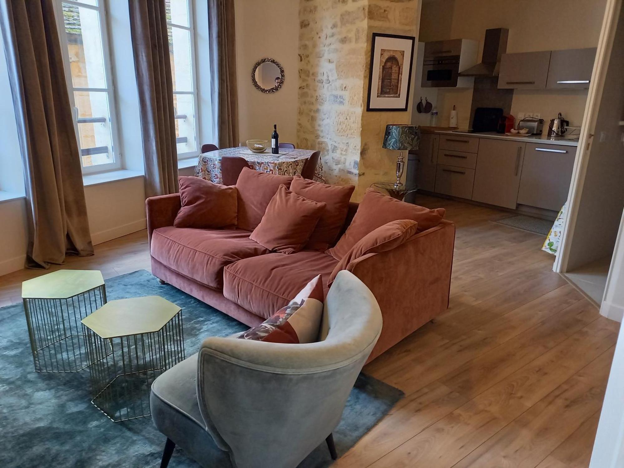 Appartement Centre Medieval Le Boudoir De Marie Sarlat-la-Caneda Bagian luar foto